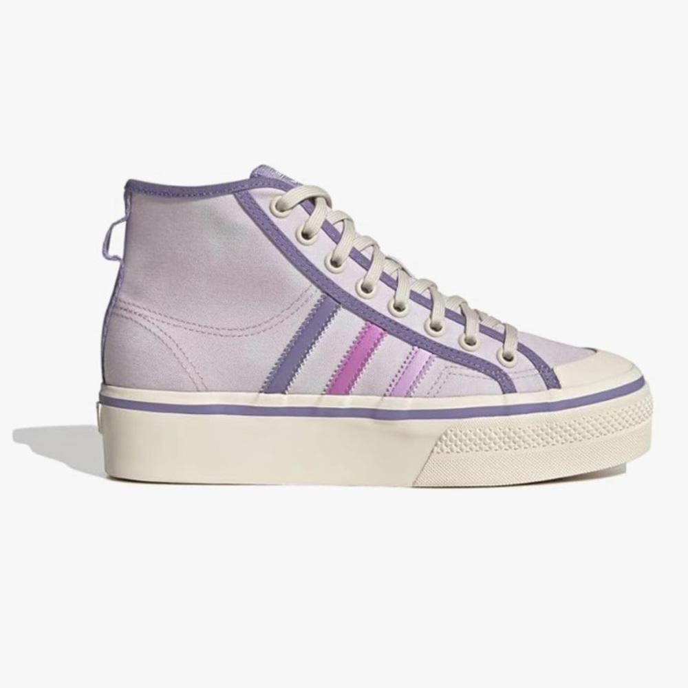 Adidas x Parley Nizza Platform Hi-Top Sneakers 7.5 - Picture 2 of 14